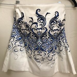 WHBM Embroidered Bustier, Sz 8, NWT